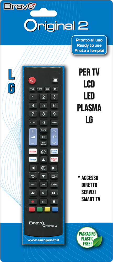 BRAVO ORIGINAL2 - Originalfernbedienung für LG Fernseher