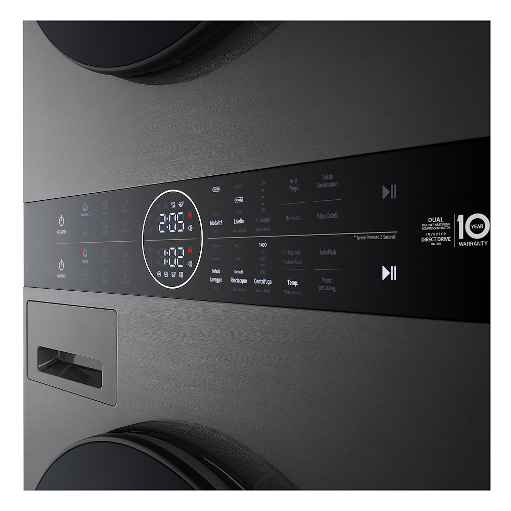 LG WT1210BBF - Waschturm 12/10kg Wi-Fi Schwarz