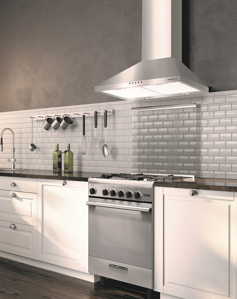 GLEM GAS GHP645IX - Cappa camino parete 60cm classe C