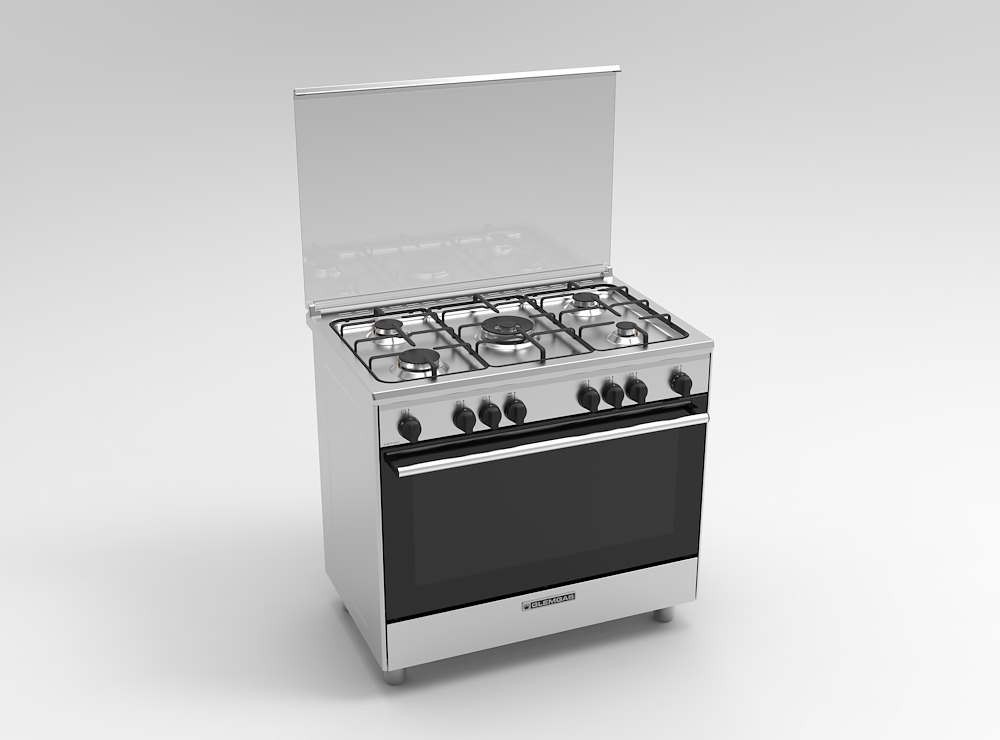 GLEM GAS DG96VI3 - 90CM Küchenherd mit Gas und Grill