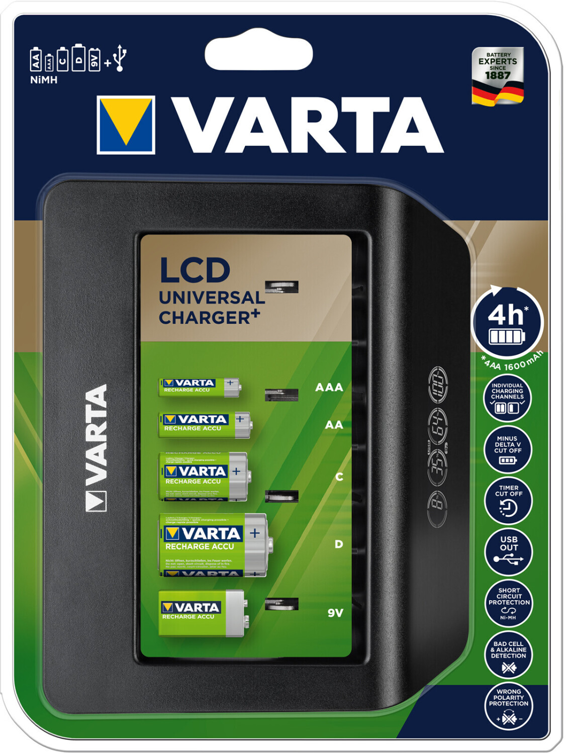 VARTA 57688101401 - LCD Universal Charger+