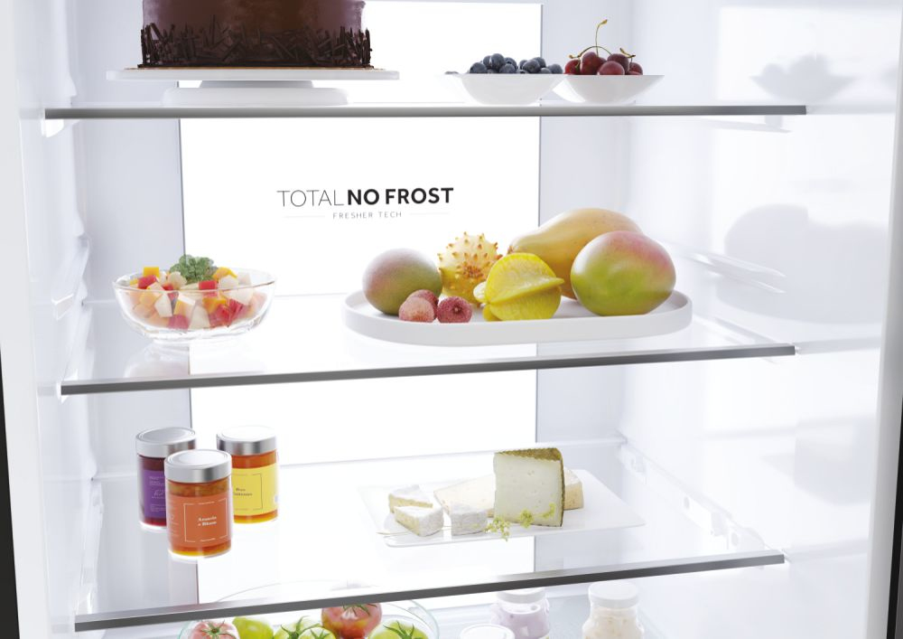 HAIER HTR5719ENPT - Kühlschrank 3P.528LT L.70CM Noir