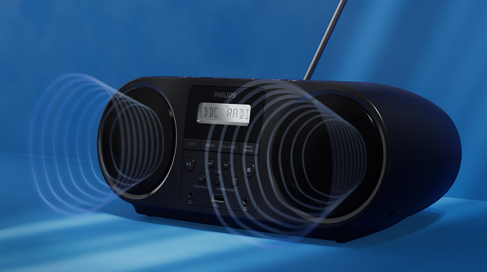 PHILIPS TAZ6000 - CD/RADIO DAB+ Schwarz