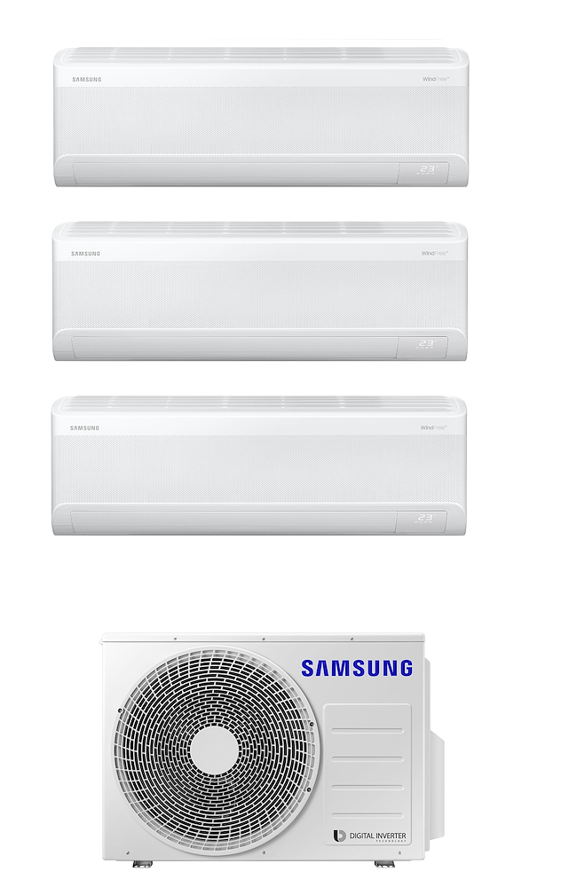 SAMSUNG AJ052TX252535KITWINDFREEC - Kit Condizionatore Triplo Split 9000 BTU