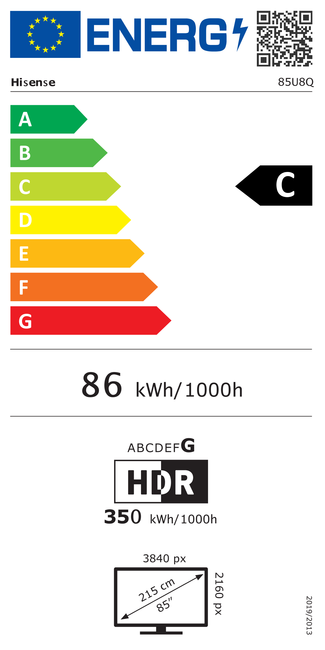 HISENSE 85U8Q - Smart TV Mini-LED 85" 4K