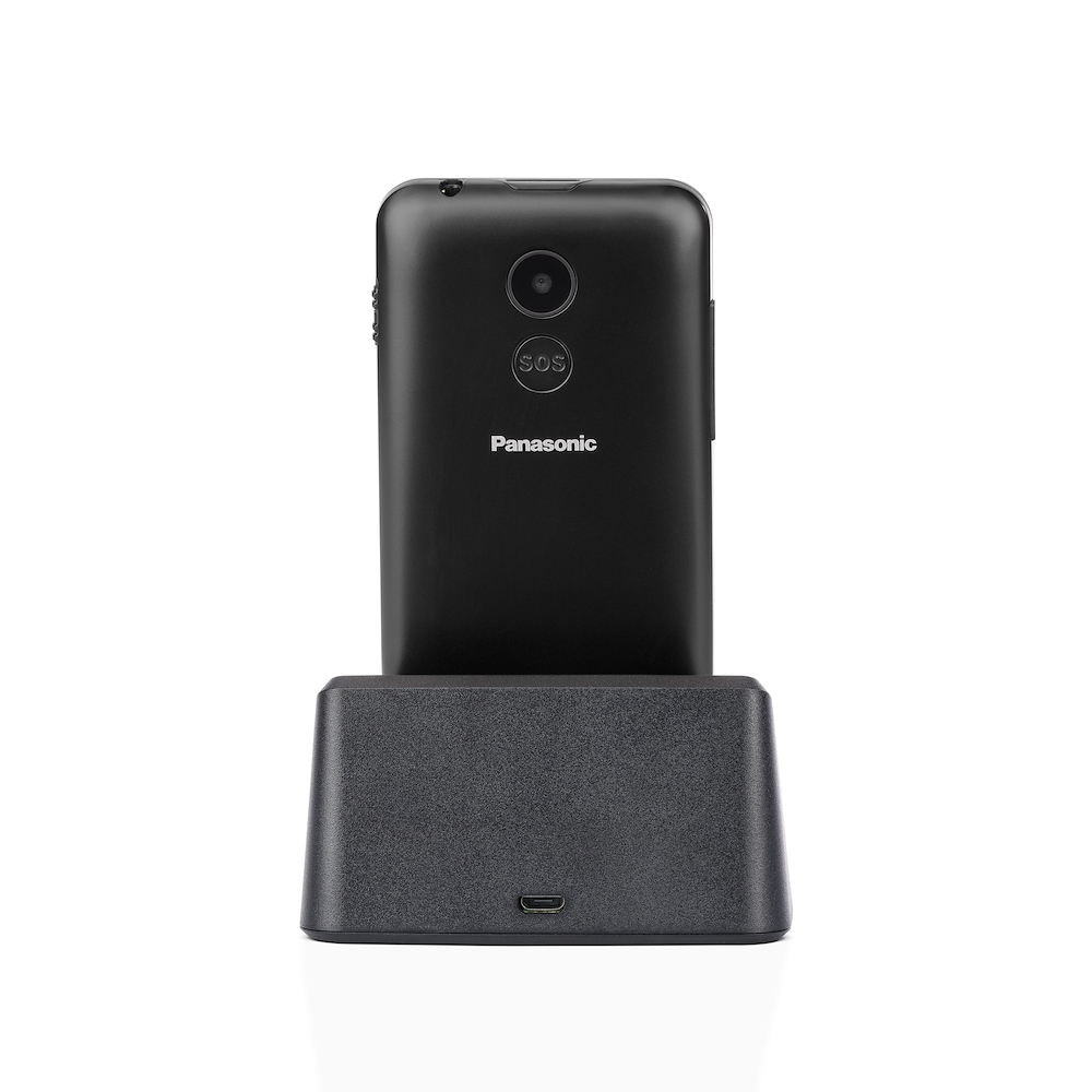 PANASONIC KXTU155EXBN - KXTU155EXBN 0600815 CELL.SENIOR PHONE 2.4" 0.3MP SOS C/BASE RIC. NERO