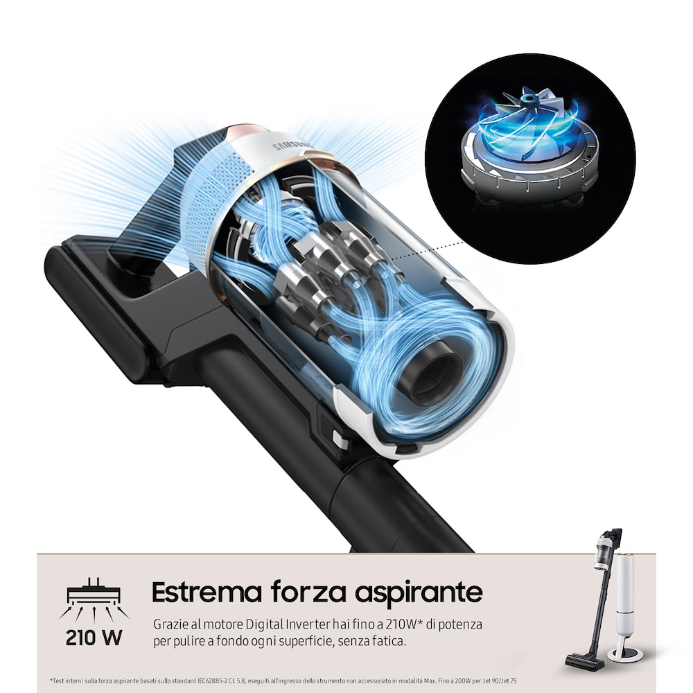 SAMSUNG VS20B95823W - Samsung Bespoke Jet Plus Pet Akku-Staubsauger SAMSUNG VS20B95823W - Samsung Bespoke Jet Plus Pet Akku-Staubsauger
