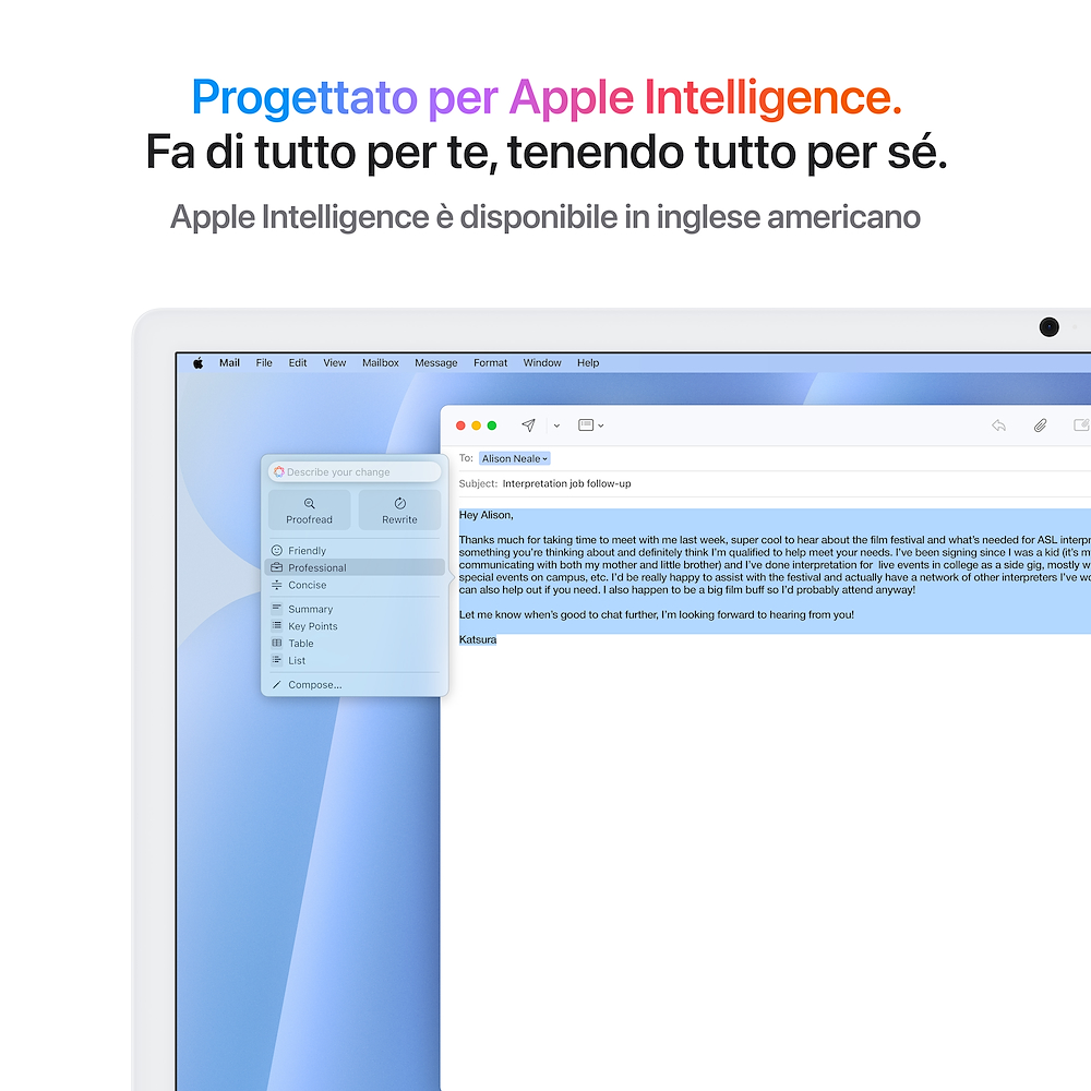 APPLE MWUF3TA - iMac 24'' 4.5K M4 8-core blu