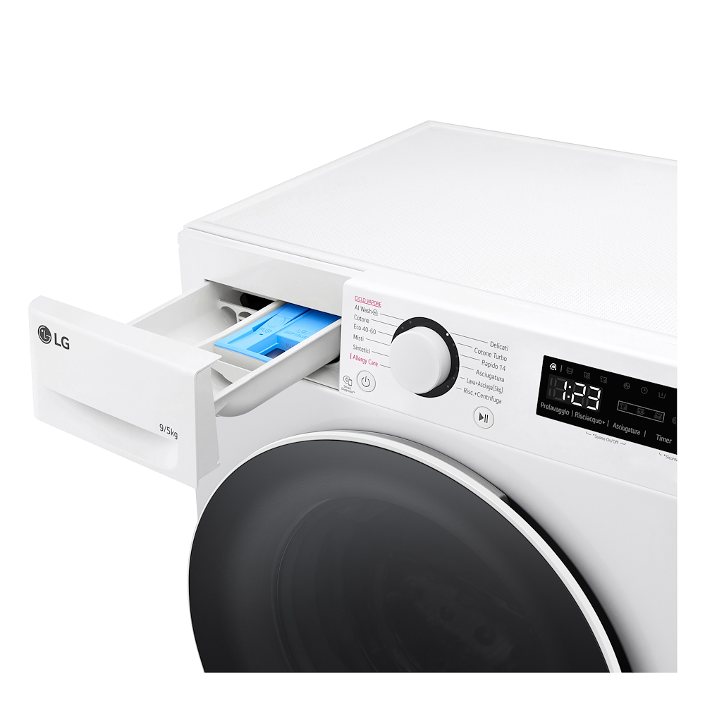 LG D2R5S09TSWW - Slim Waschmaschine und Trockner 9/5kg