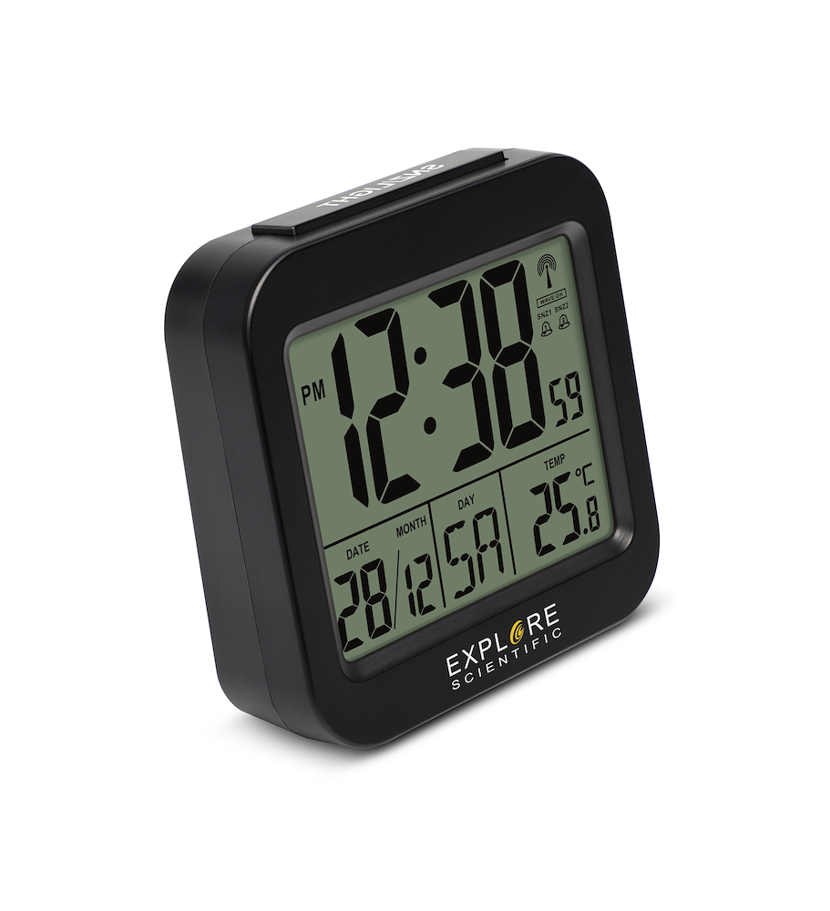 EXPLORE SCIENTIFIC RDC1008 - Explore Scientific Reisewecker mit Funkuhr RDC1008