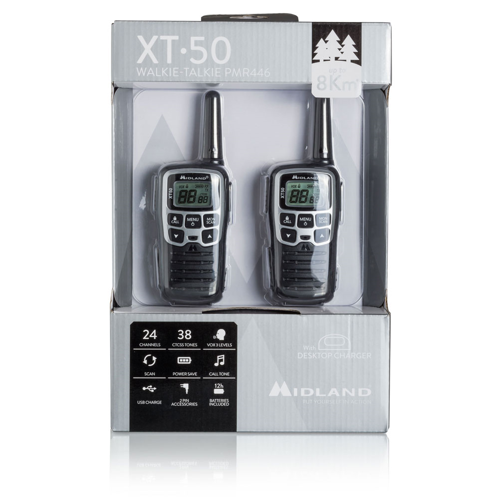 MIDLAND XT50 - Midland Walkie Talkie 24 Kanäle