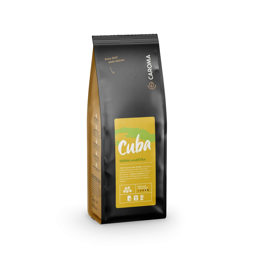 CAROMA EP-D-SP-CUBA-1000-BO - Kaffee Cuba Sierra Maestra Bohnen 1kg