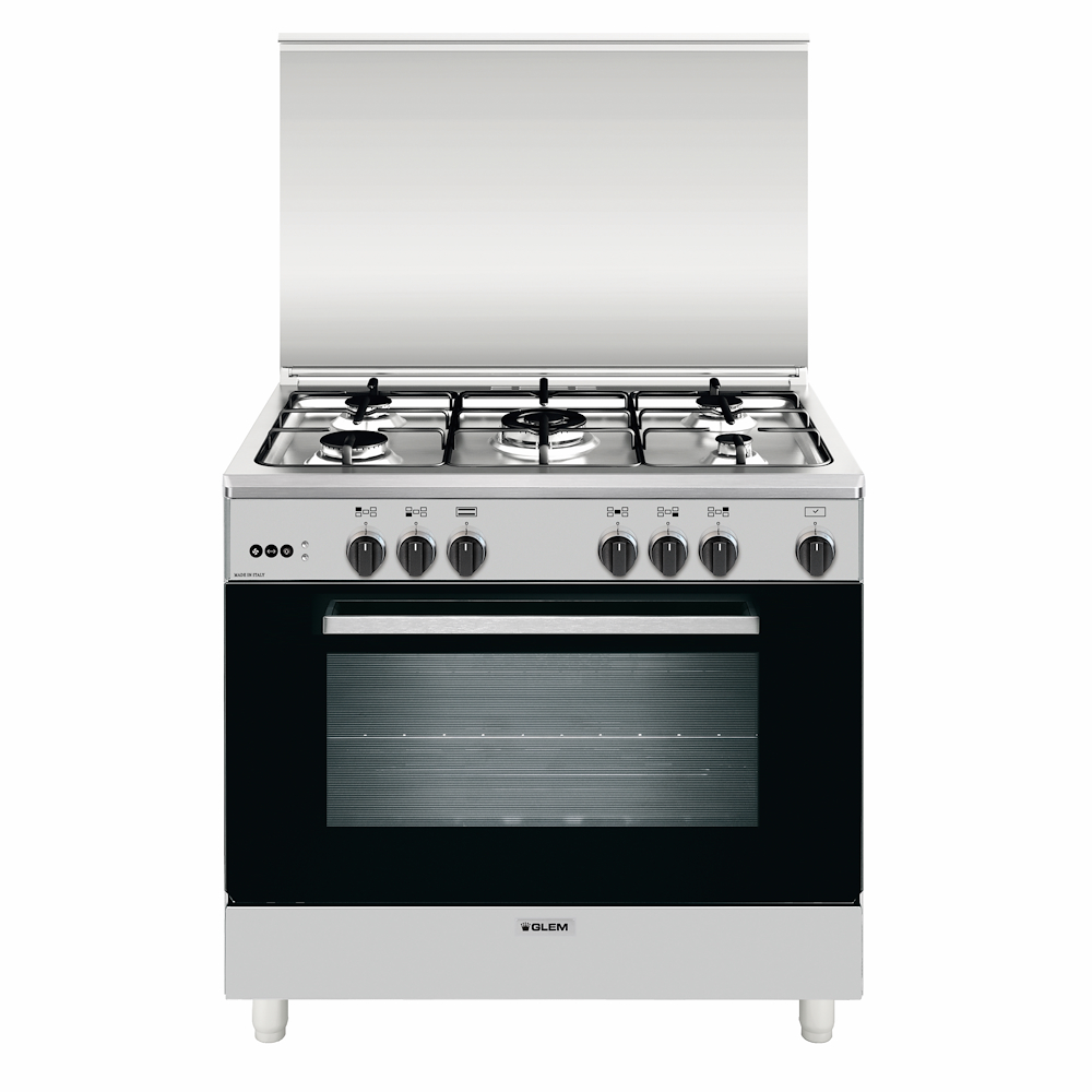 GLEM GAS DG96VI - Gas-Elektroherd 90cm Inox