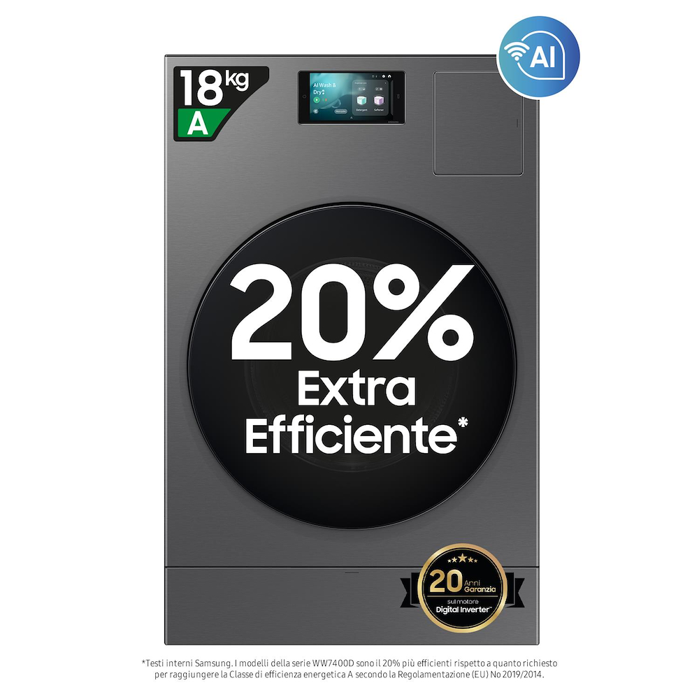 SAMSUNG WD18DB8995BZT2 - Wasch-Trockner Serie 8000DK AI
