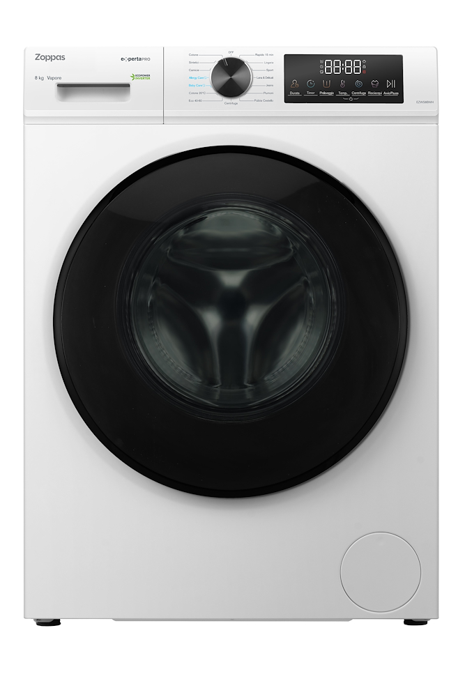 ZOPPAS EZWS8BWH - Lavatrice Slim 8kg 1400 Giri