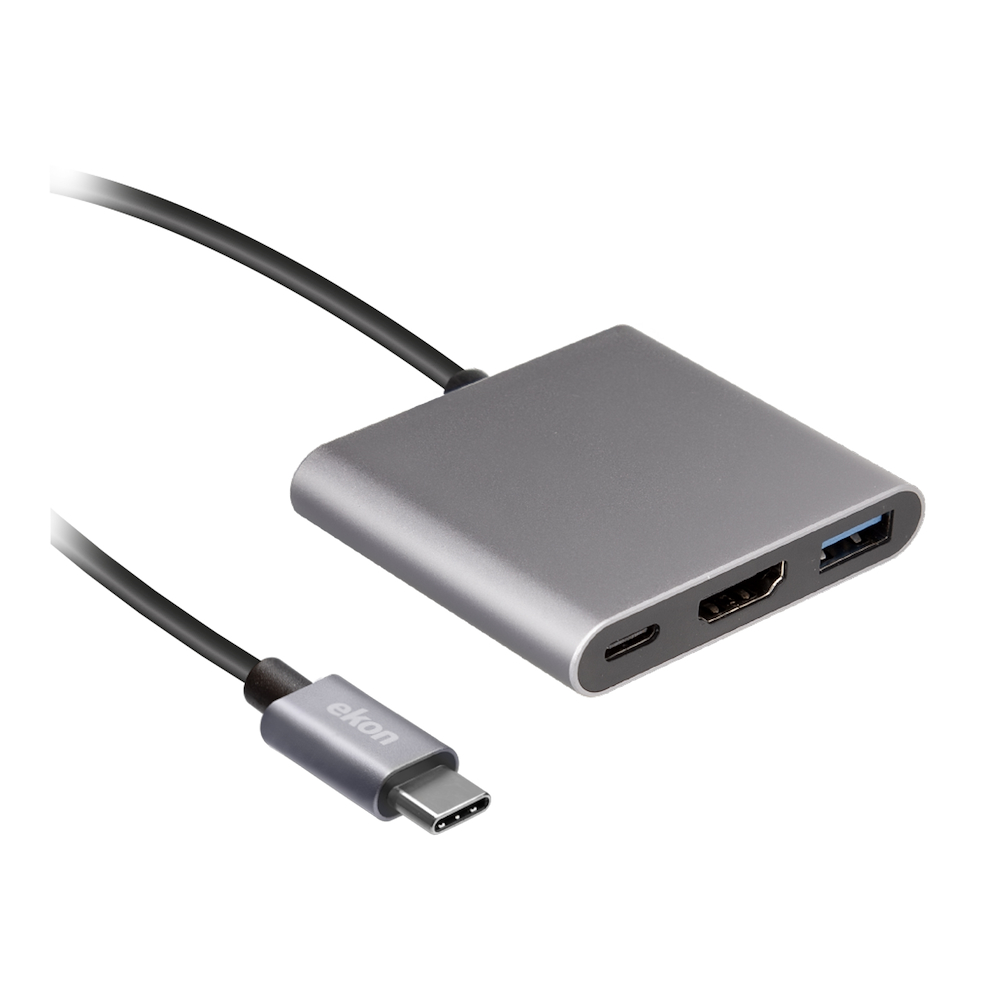 EKON ECITTYCUSBHDMITYC - Type C Hub mit HDMI und USB