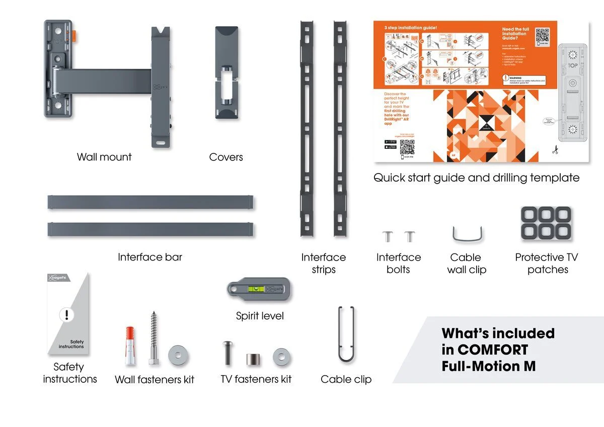 VOGEL'S TVM3423 - Vogel's TVM 3423 – Supporto TV da Parete Full-Motion