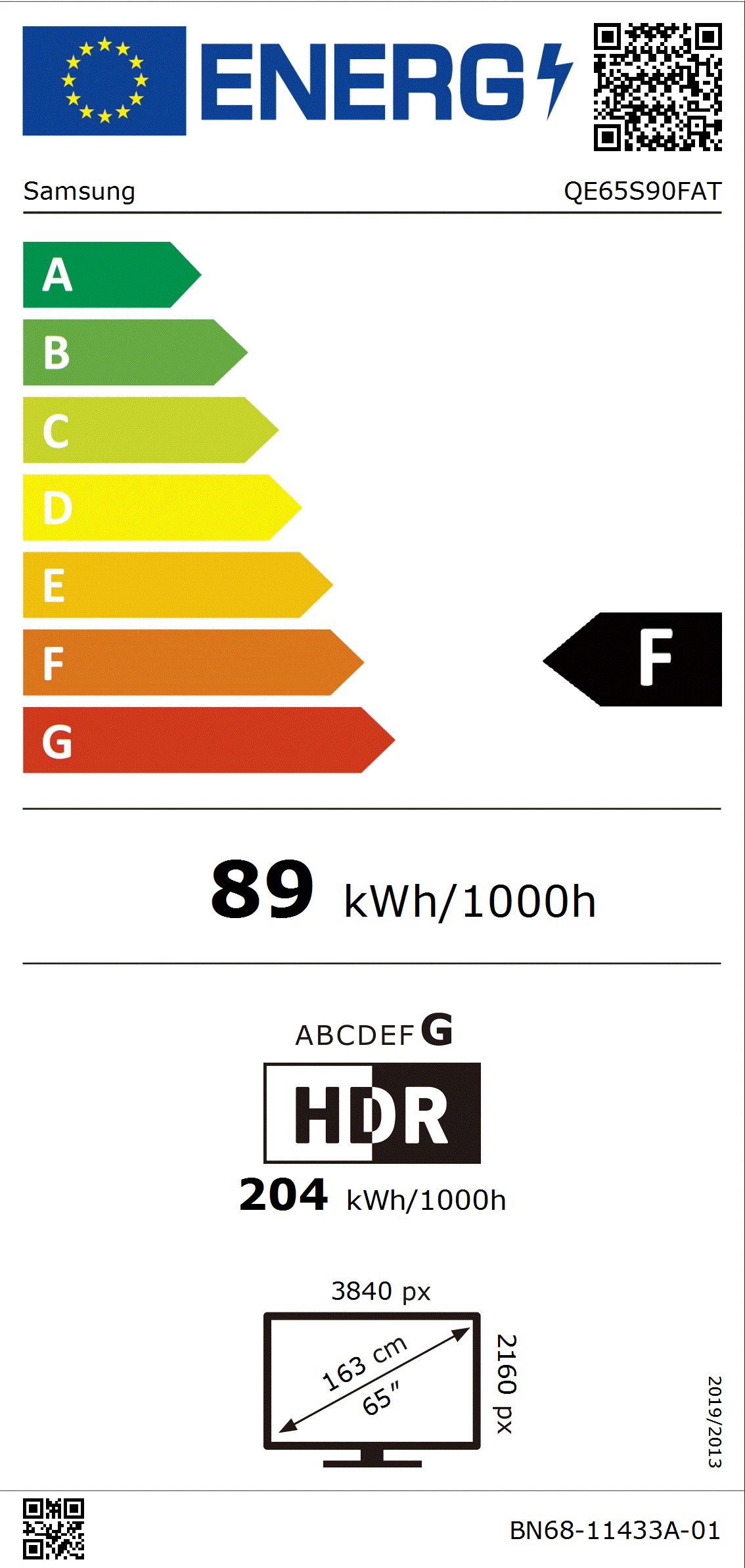 SAMSUNG QE65S90FATXZT - 65" OLED Smart TV 4K