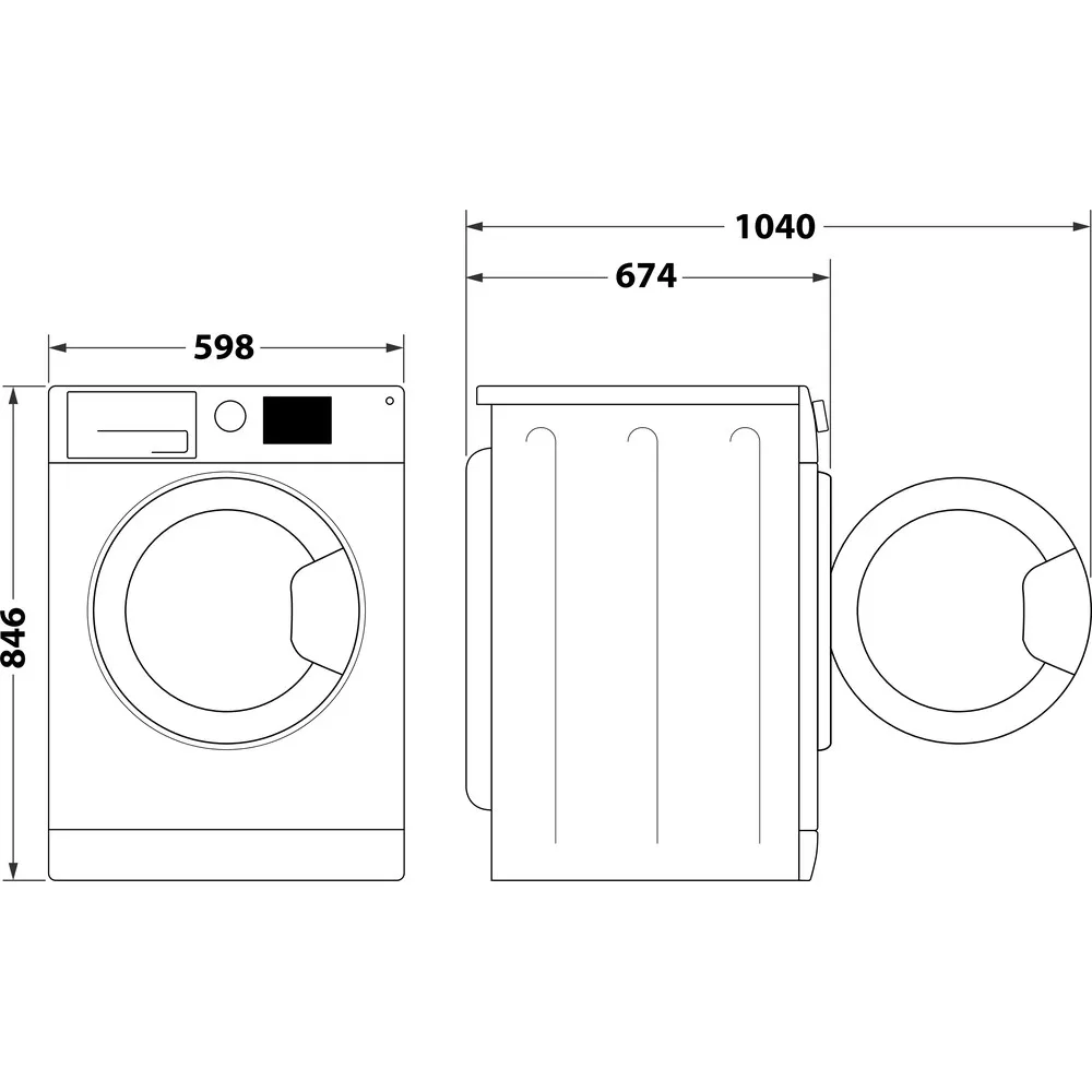 WHIRLPOOL CWDR49MWBSIT - Asciugatrice pompa di calore 9 kg C