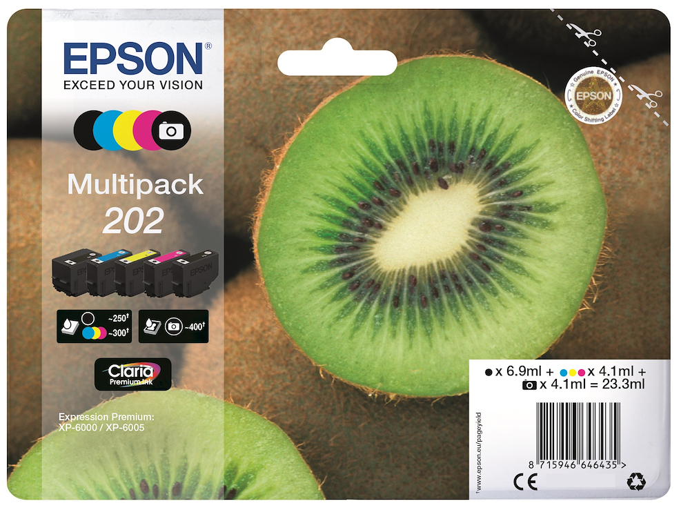 EPSON C13T02E74020 - C13T02E74020 0438332 CART.INK-JET MULTIPACK 202 KIWI EPSON C13T02E74020 - C13T02E74020 0438332 CART.INK-JET MULTIPACK 202 KIWI