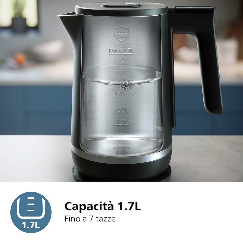 PHILIPS HD9396 - Philips Wasserkocher 2200W Schwarz