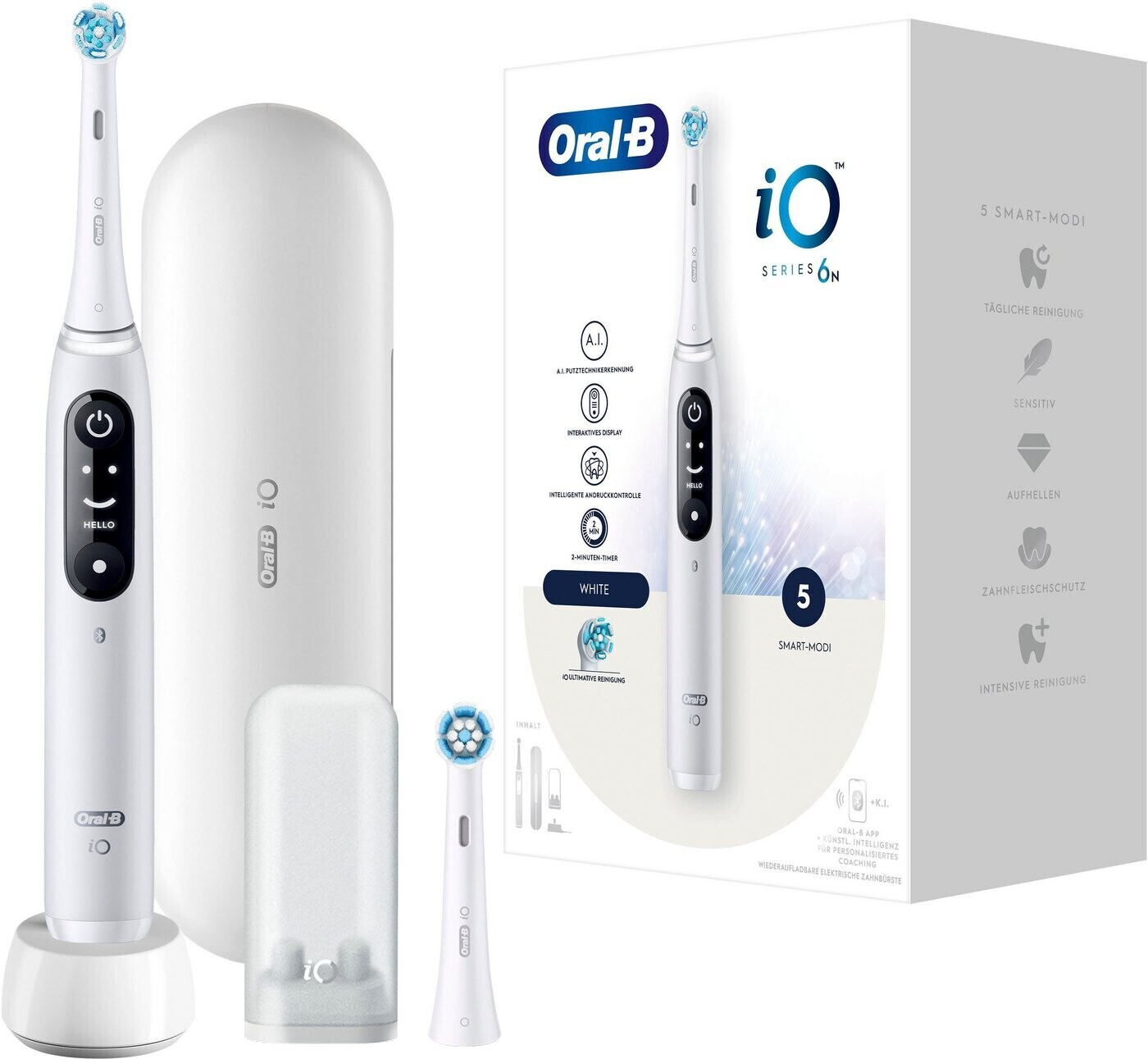 ORAL-B Oral-B iO - Spazzolino Elettrico BRAUN Oral-B iO Series 6 Bianco