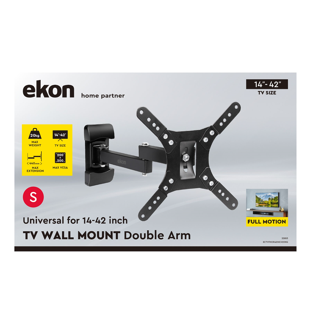 EKON ECTVFMOR42INCH20KG - TV-Halterung 14-42" schwenkbar bis 20kg