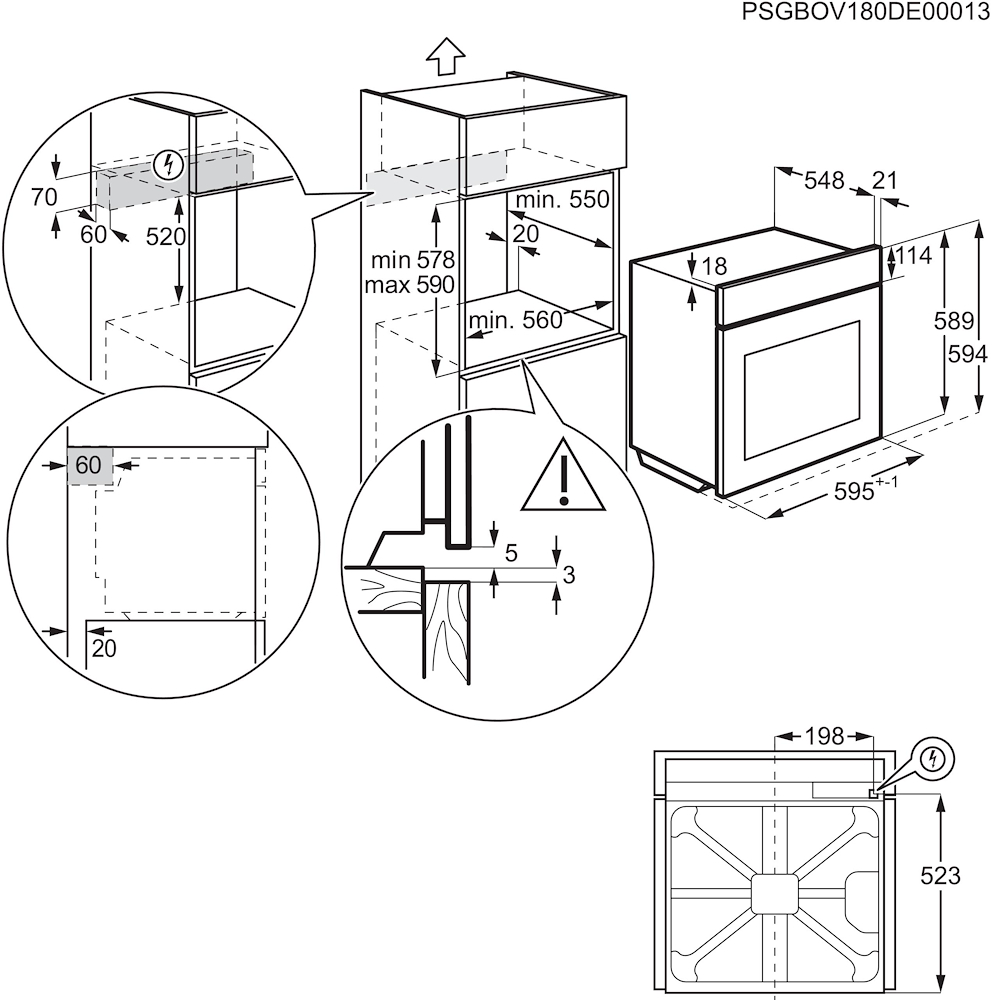 AEG TU5AB42SM - Forno Multifunzionale SurroundCook 60cm