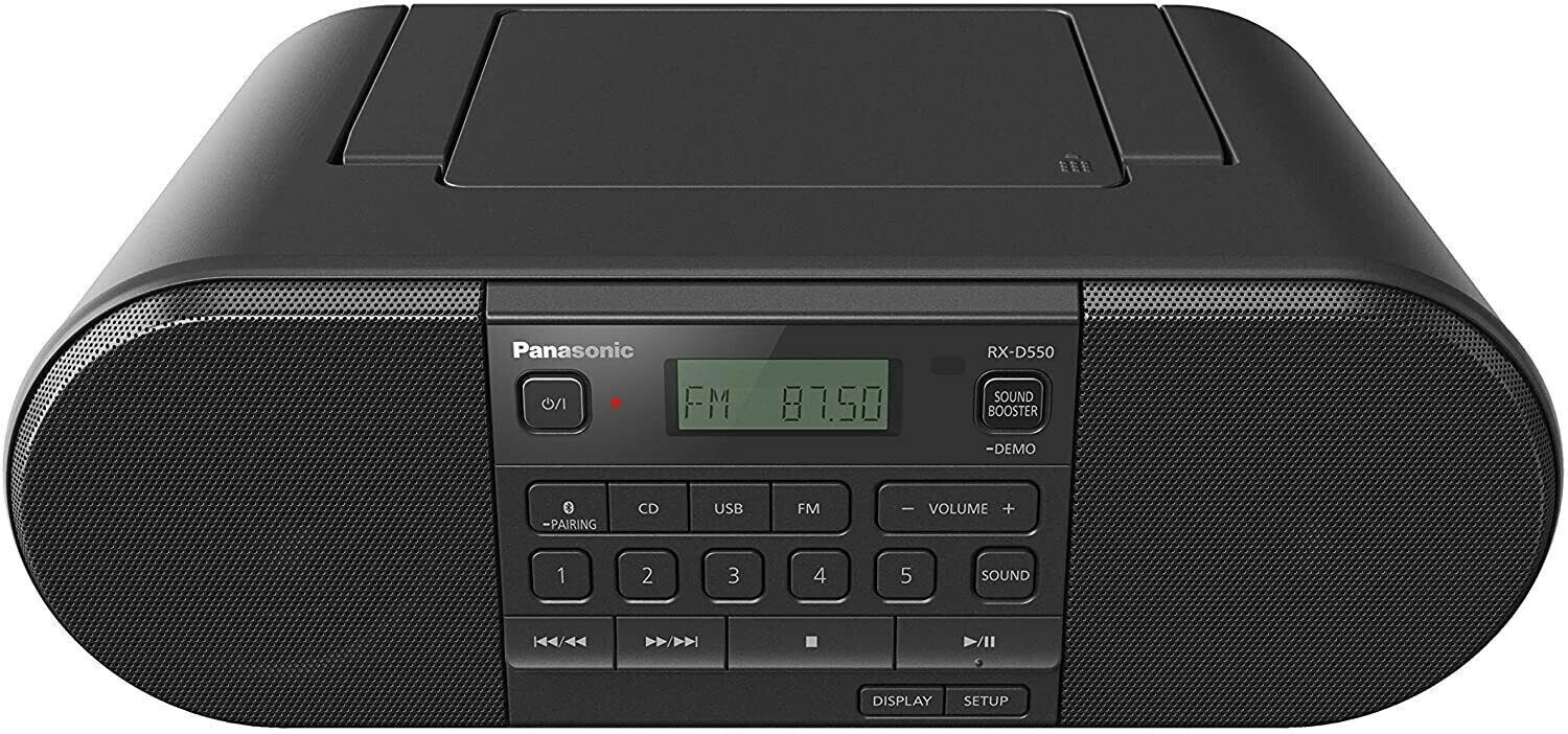 PANASONIC RXD550EK - Panasonic RX-D550 Radio CD portatile con Bluetooth