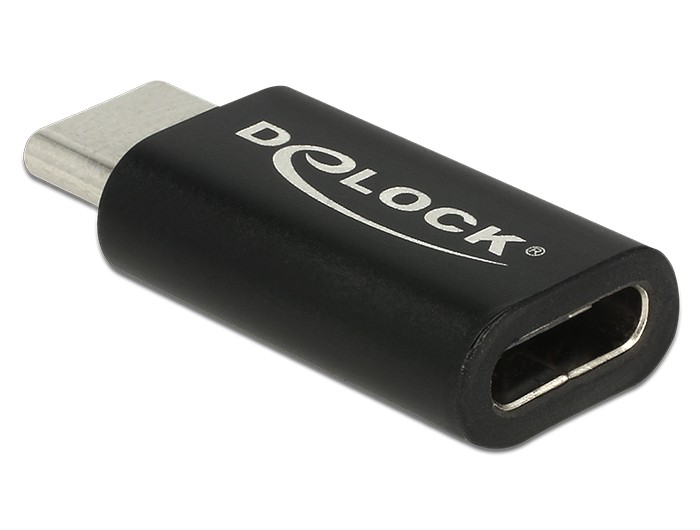 DELOCK 65697 - Adapter USB 3.1 Type-C Stecker auf USB Type-C Buchse, Schwarz DELOCK 65697 - Adapter USB 3.1 Type-C Stecker auf USB Type-C Buchse, Schwarz