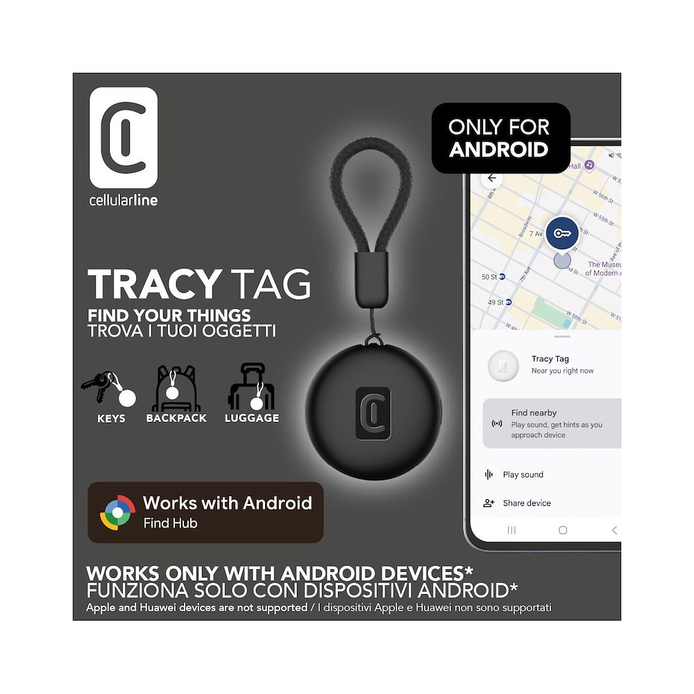 CELLULAR LINE BTTRACYTAGANDROIDK - Tracker für Android