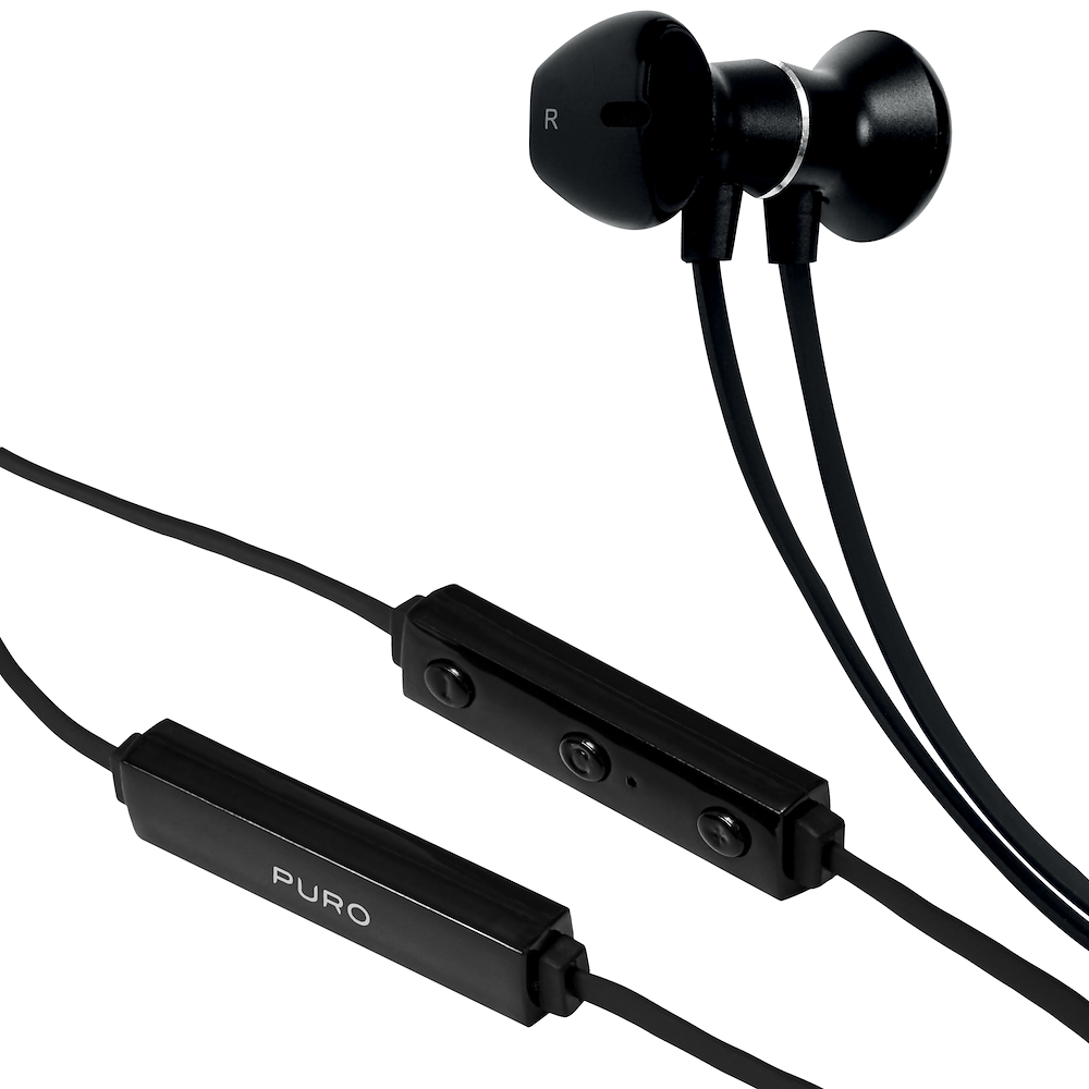 PURO BTIPHF08BLK - Stereo Bluetooth Ohrhörer V4.1