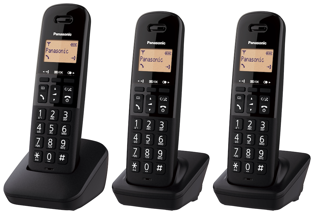 PANASONIC KXTGB613JTB - KXTGB613JTB 0545936 CORDLESS TRIO 1.4" MEM50NUM CALL BLOCK BLK