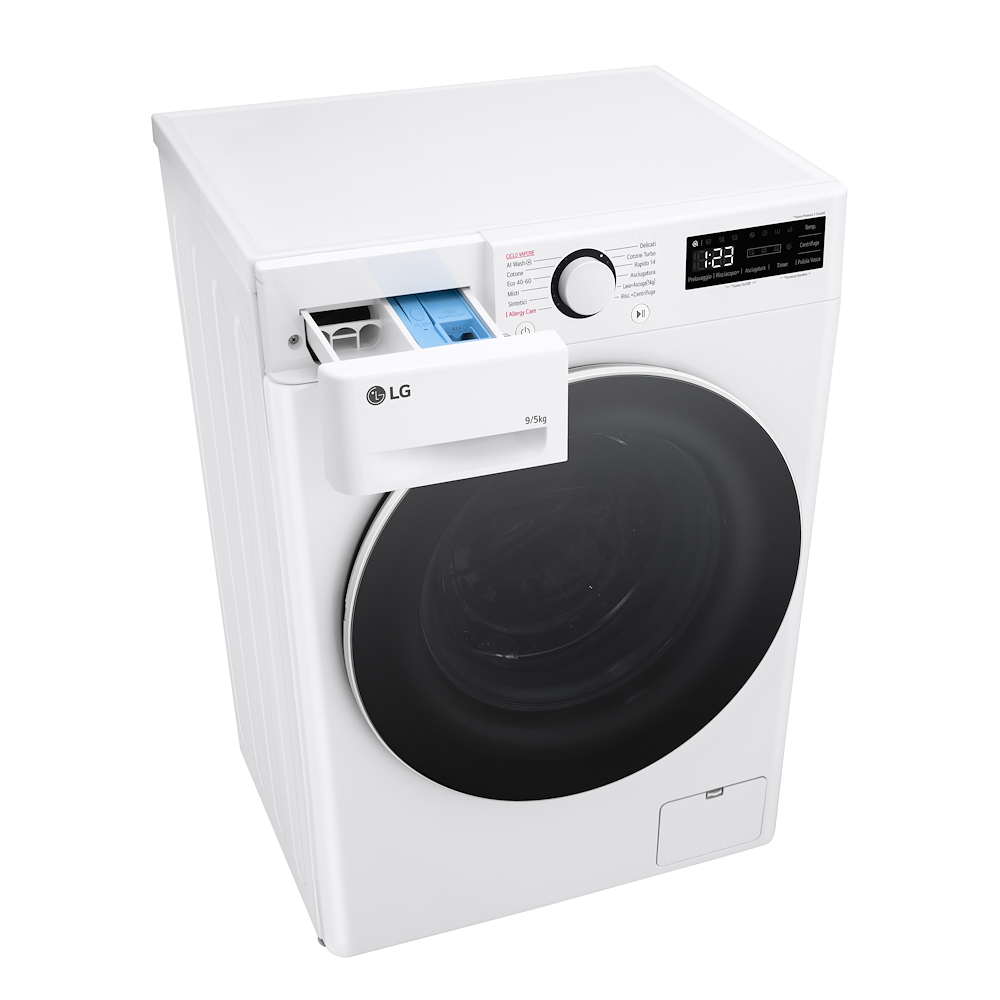 LG D2R5S09TSWW - Slim Waschmaschine und Trockner 9/5kg