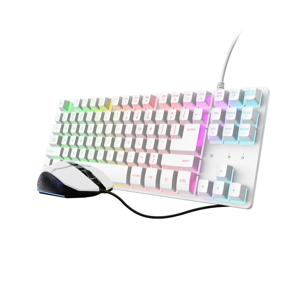 TRUST 25956 - Set gaming 2-in-1 bianco