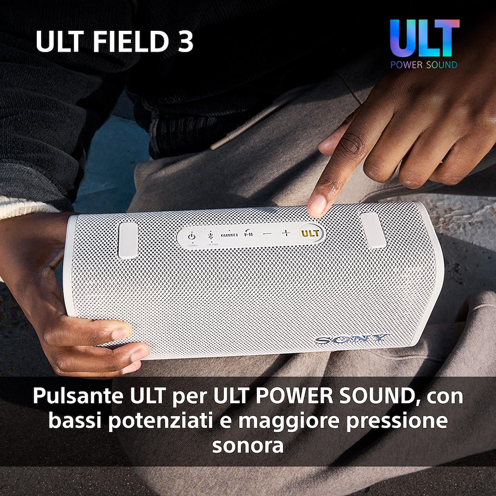 SONY SRSULT30W - Tragbarer Bluetooth Lautsprecher IP67