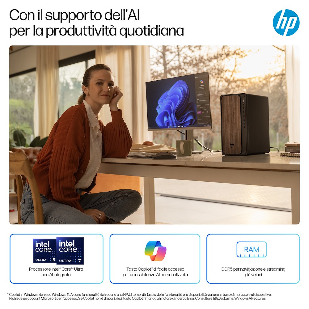 HP M030016NL - PC Deskop AI Ultra 5