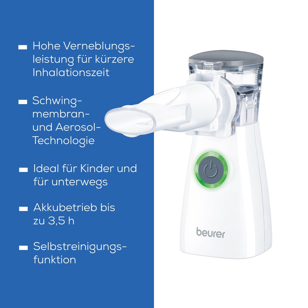BEURER IH57 - Nebulizzatore compatto per aerosol bianco