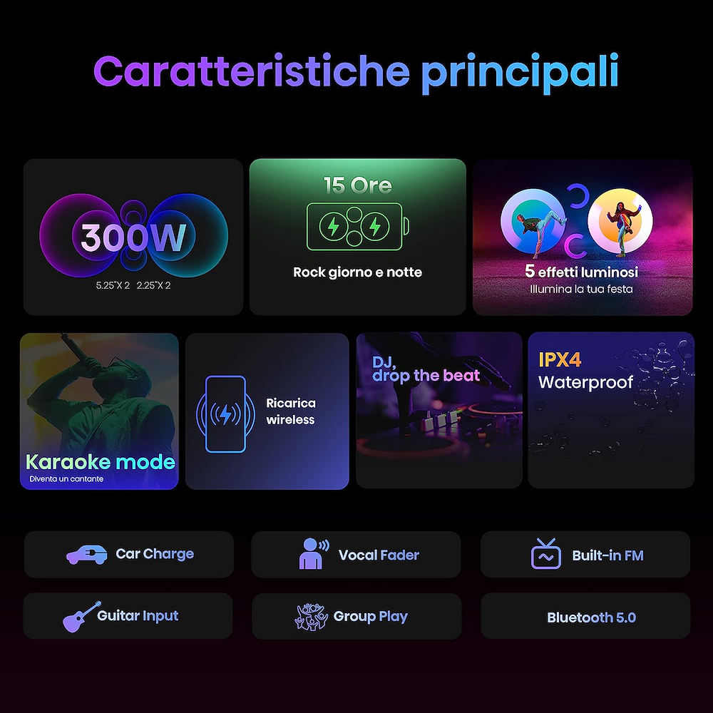 HISENSE PARTYROCKERONE - Party Rocker One Altoparlante Bluetooth