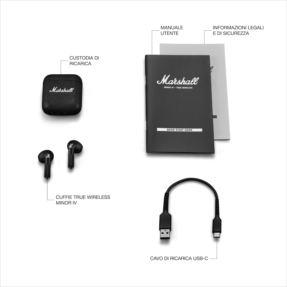 MARSHALL 1006653 - Cuffie in-ear Minor IV TWS con 30 ore