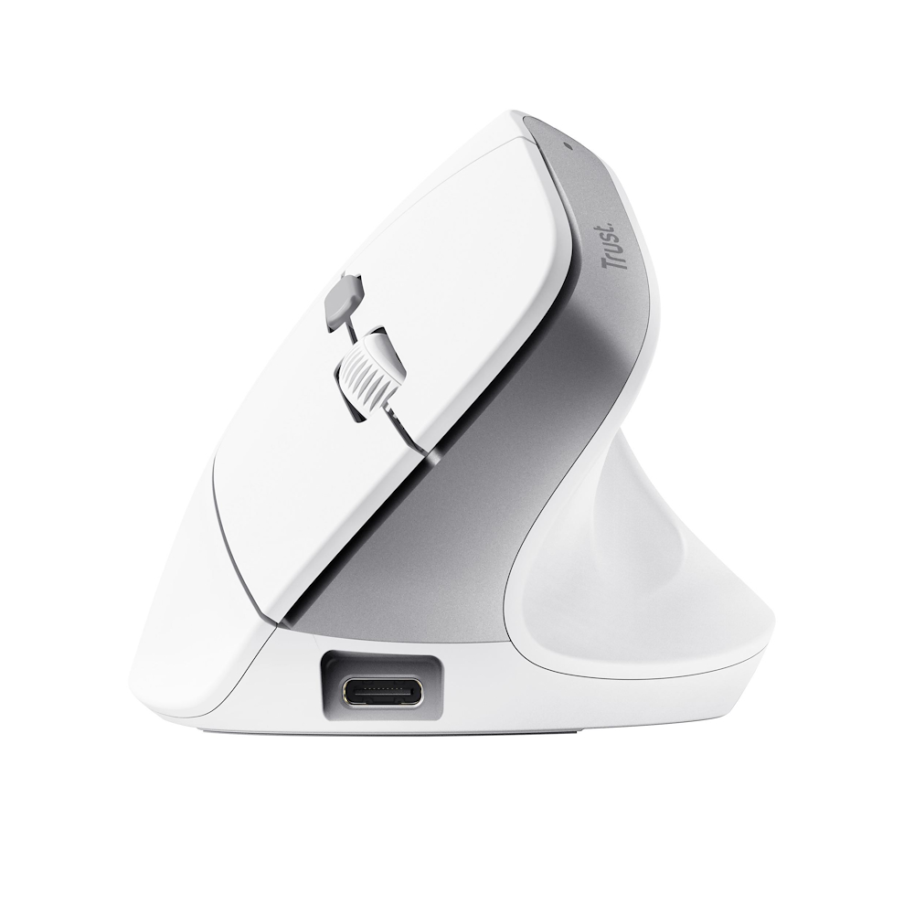 TRUST 25398 - Mouse wireless ergonomico bianco