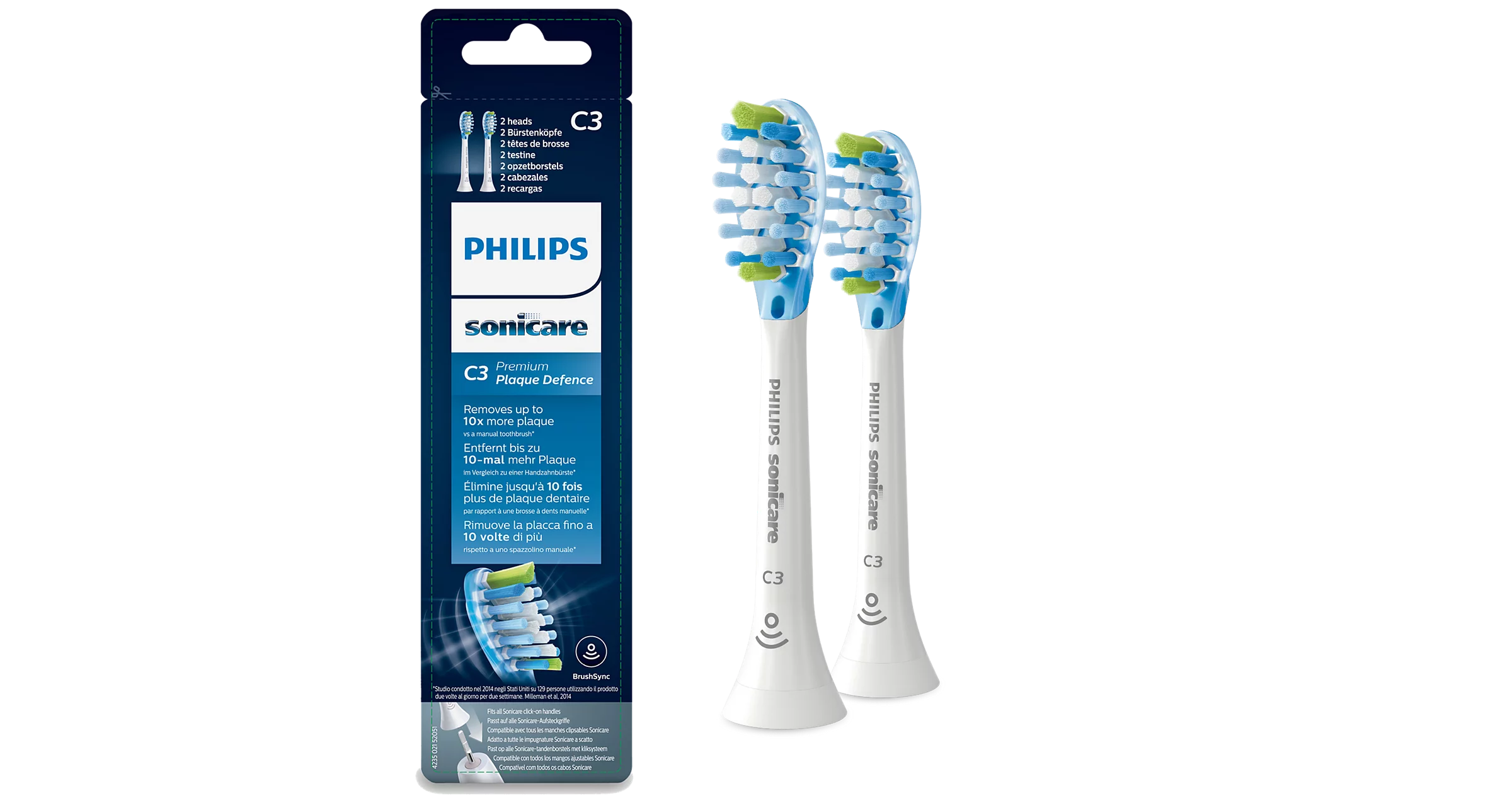 Testine di ricambio Philips Sonicare C3 Premium Plaque Defence