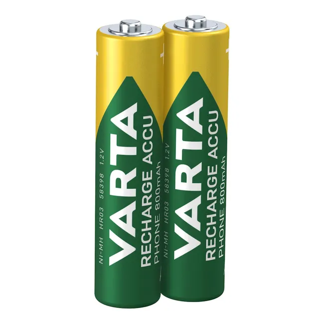 VARTA 58398101402 - Akku Phone AAA NiMH 800mAh 2er-Pack