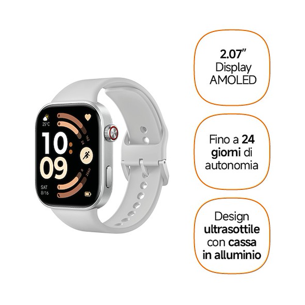 XIAOMI BHR08CUGL - Smart Watch 2.07" Argento