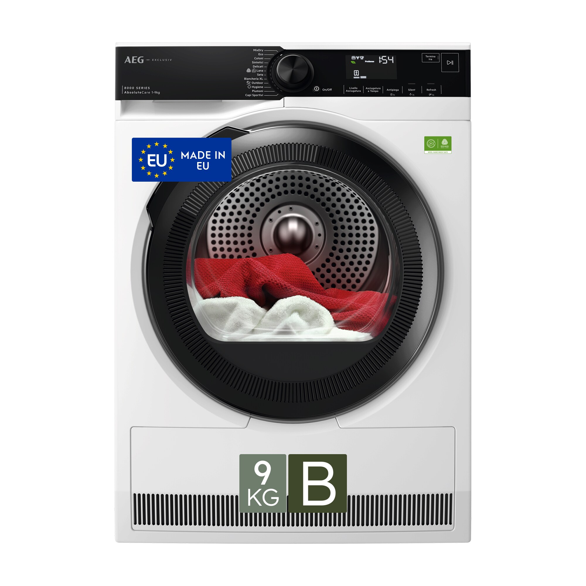 AEG XTR8HBGH9B - Asciugatrice a pompa di calore 9 kg