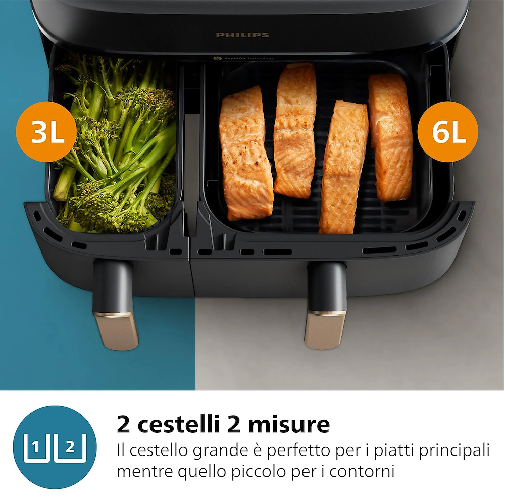 PHILIPS NA352 - Philips Airfryer Dual Basket NA352/00
