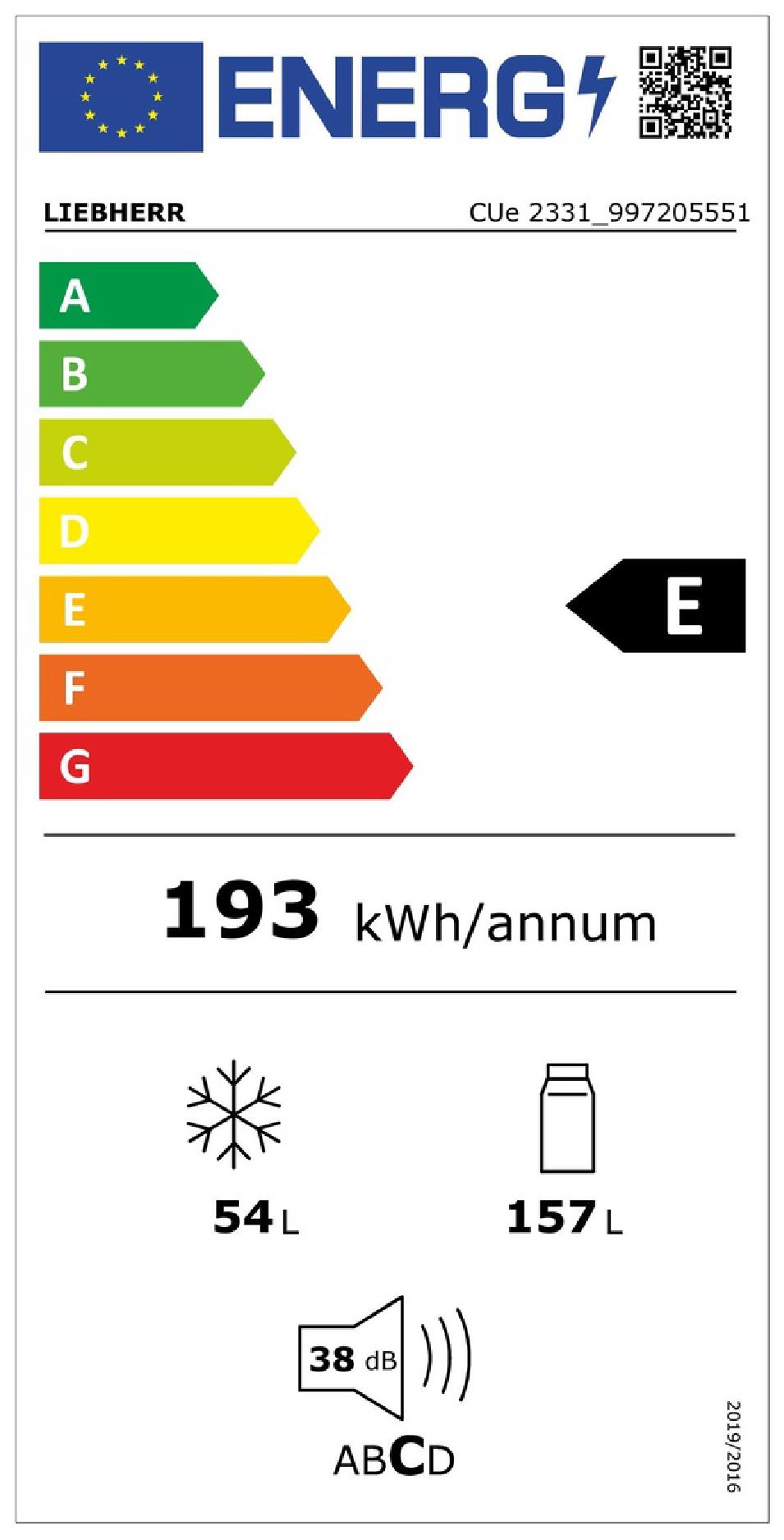Liebherr CUE2331 - Stand Kühl-Gefrierkombination SmartFrost