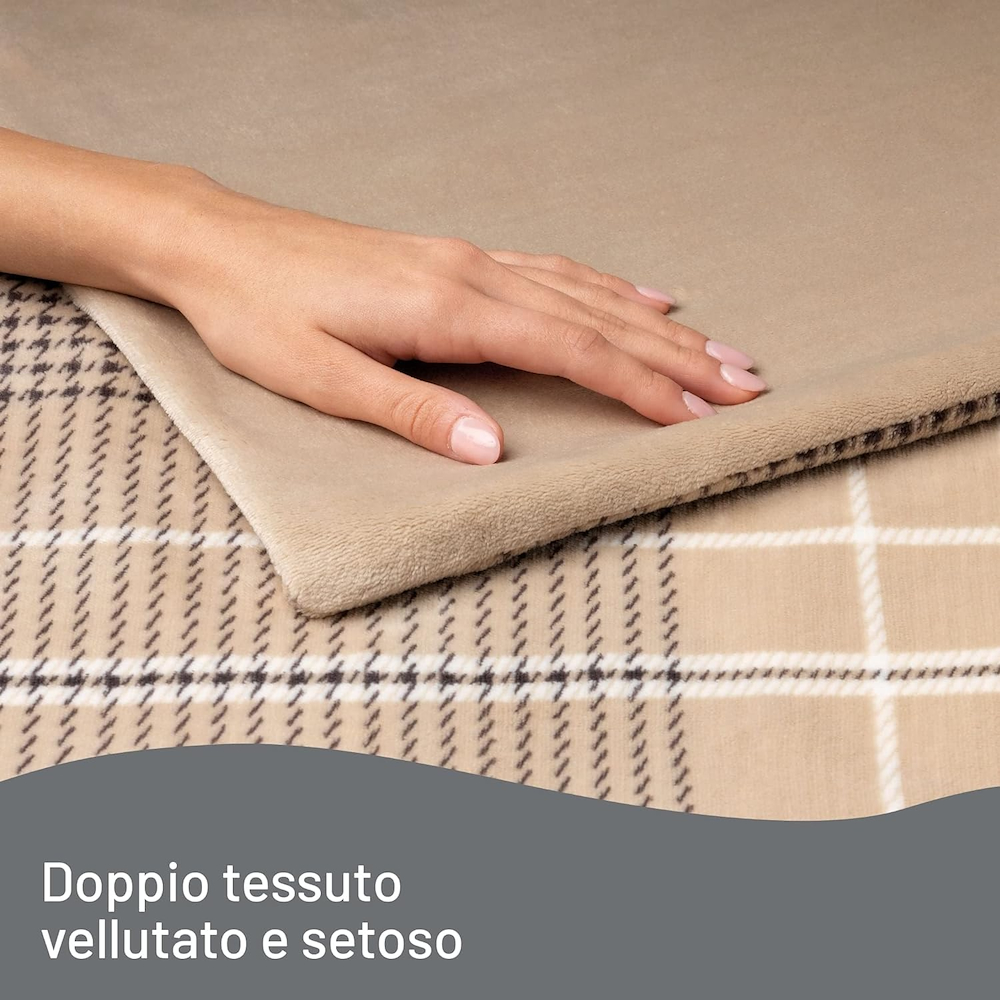 IMETEC 16936 - Plaid Riscaldabile 180x140 cm con 6 temperature