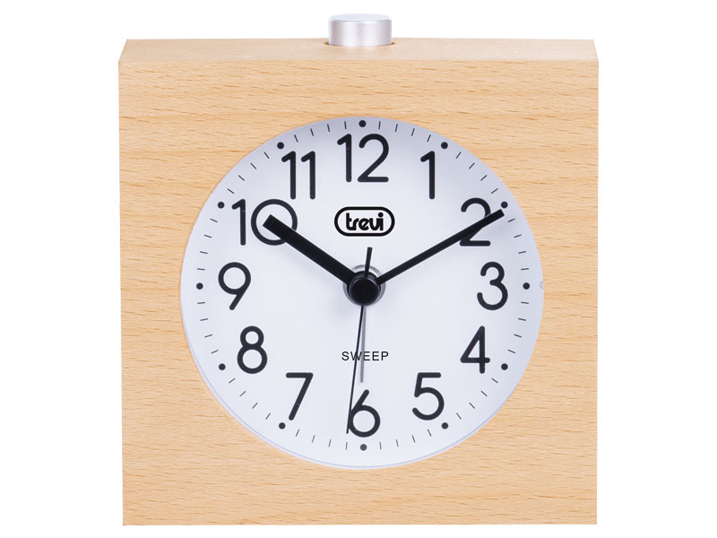 TREVI 0SL384031 - Trevi SL 3840 Quarz-Wecker aus Holz