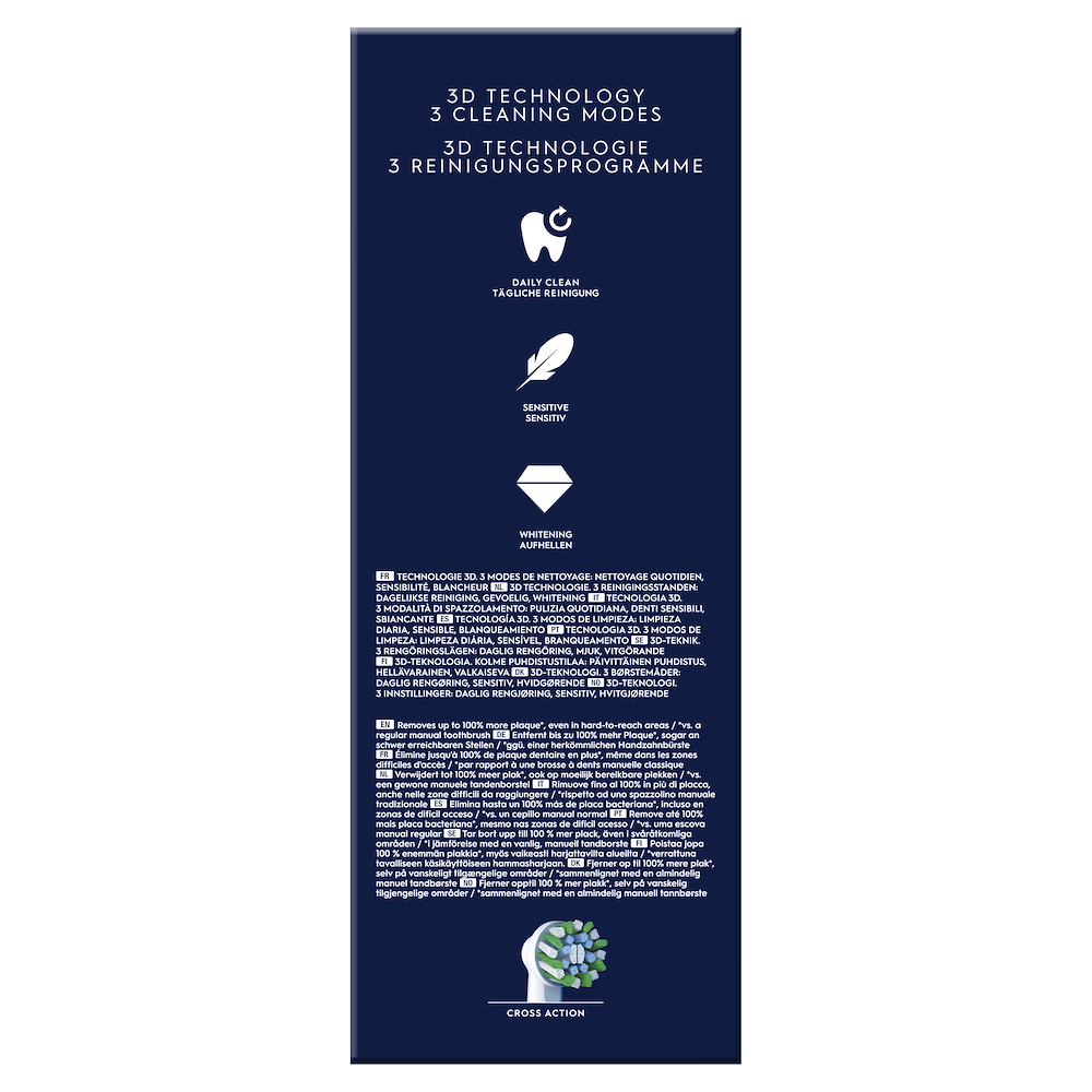 ORAL-B PRO1DUOBLACKBLU - Oral-B Pro 1 Duo Spazzolino Elettrico Nero/Blu